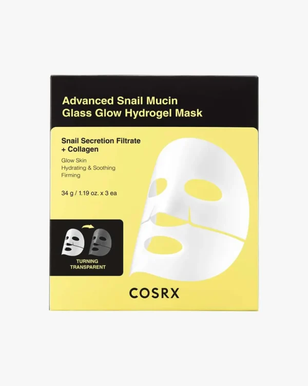 Advanced Snail Mucin Glass Glow Hydrogel Mask 3 x 34 g