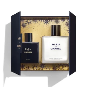 CHANEL Bleu De Chanel Case Parfum 50 Ml And 3-in-1 Moisturizer 90 Ml - Fredrik & Louisa