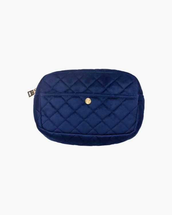 Velvet Beauty Bag Midnight Blue Medium